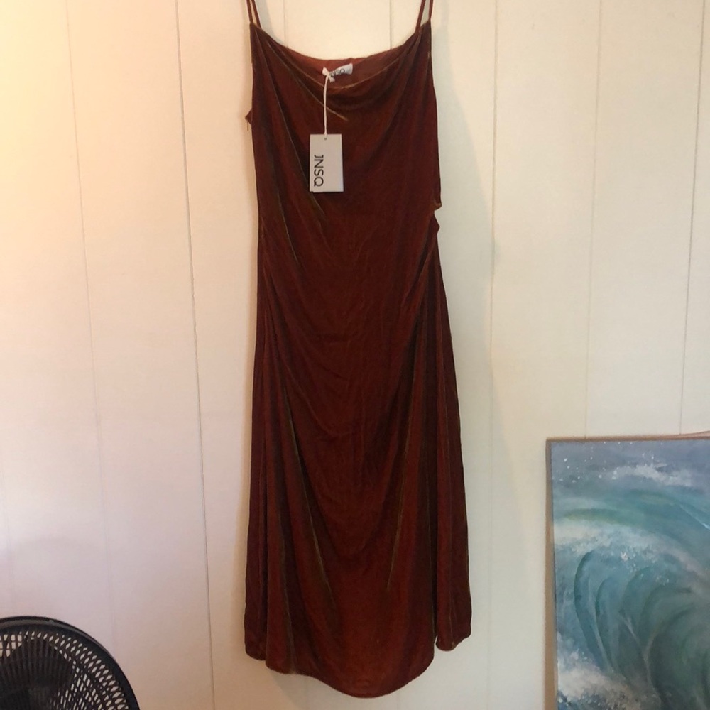 Jnsq crushed velvet dress